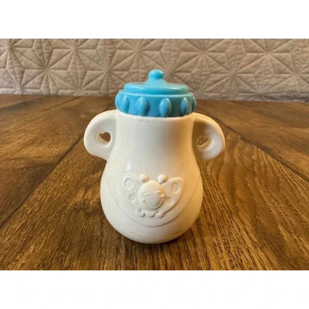 Hasbro‎ Baby Alive Baby Go Bye Bye Doll Bottle Blue White Replacement 2007 Cup